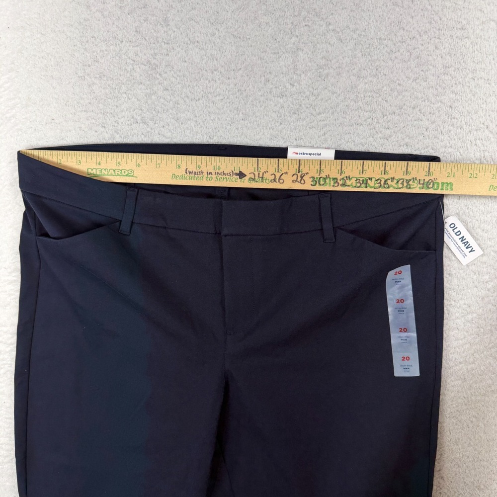 Old Navy Pixie High Rise Secret Smooth Pockets 20 (41x26) Navy Pants Women's NWT - Picture 5 of 10